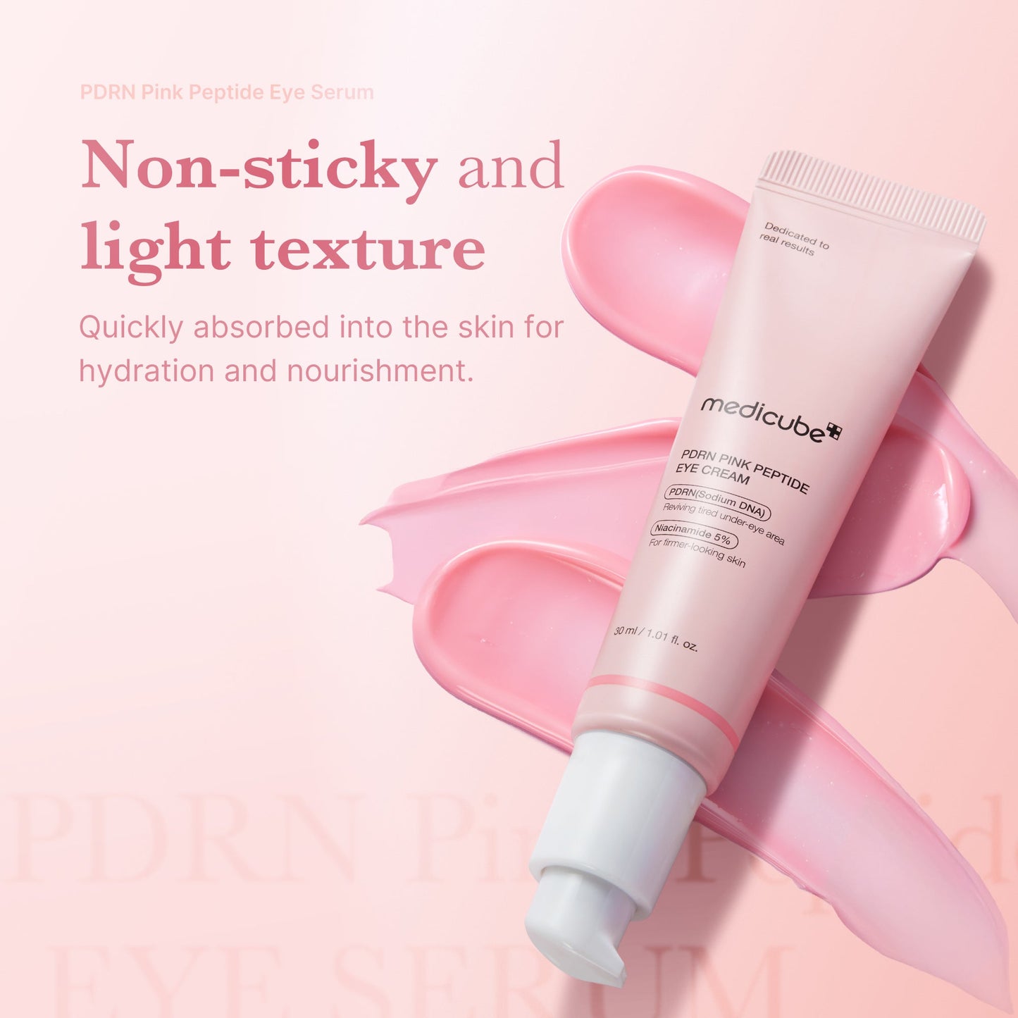 PDRN Pink Peptide Eye Cream with Gentle Daily Eye Area Care