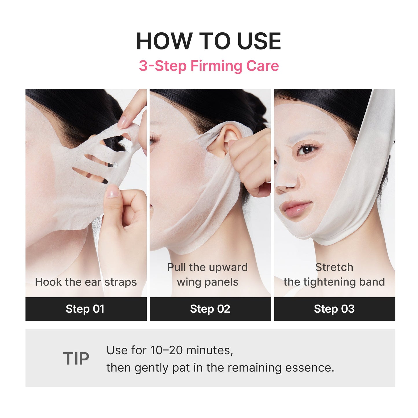 PDRN Pink Tension Up Mask with Weekly Moisture Focused Care