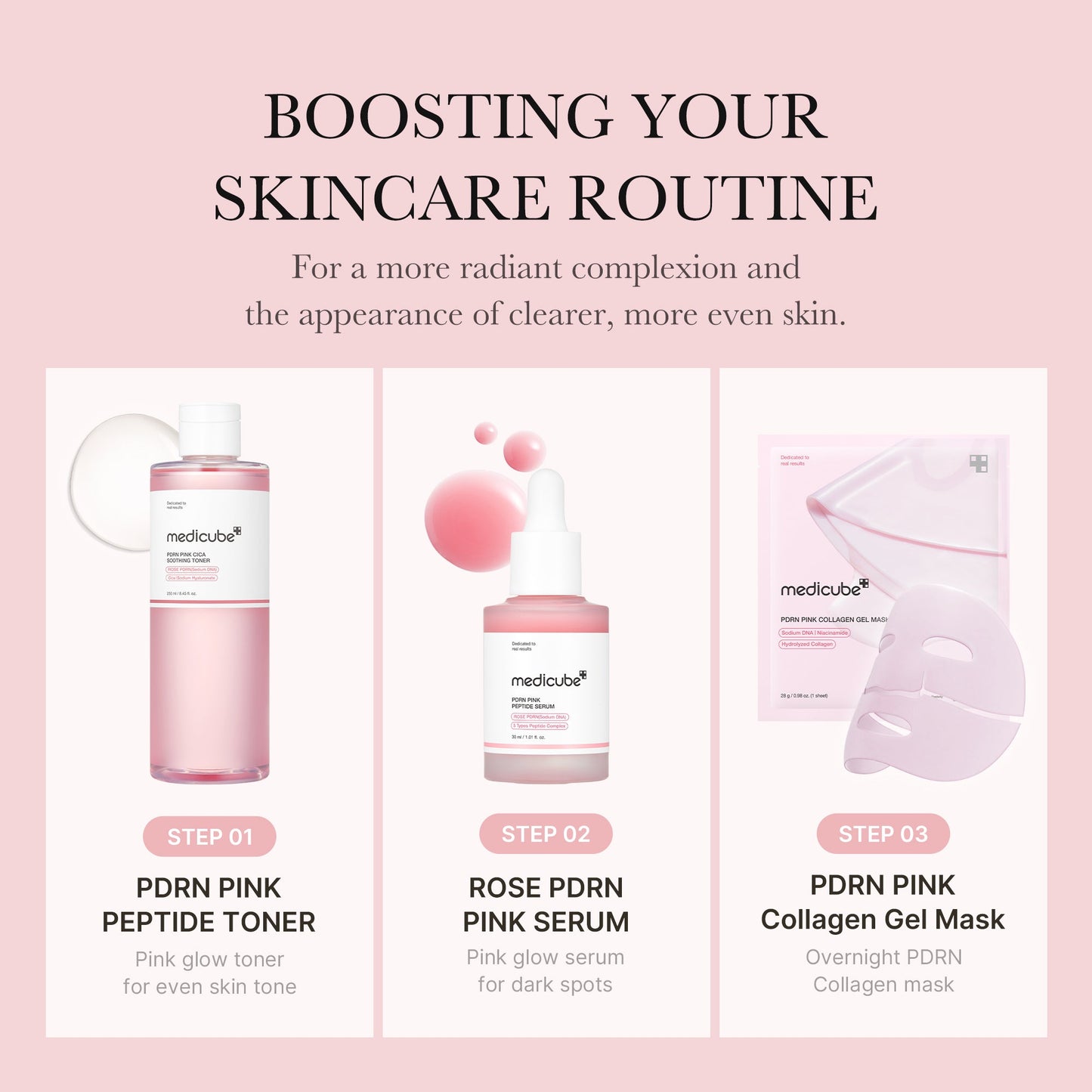 PDRN Pink Peptide Toner for Lightweight Daily Skin Prep