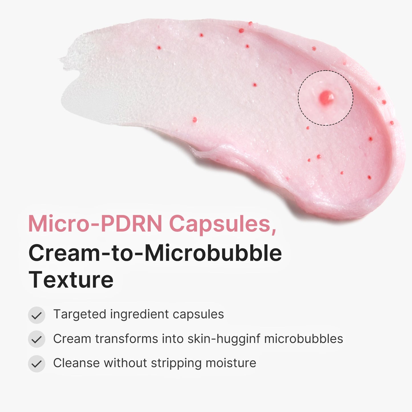 PDRN Pink Glutathione Capsule Foam Cleanser for Gentle Everyday Cleansing