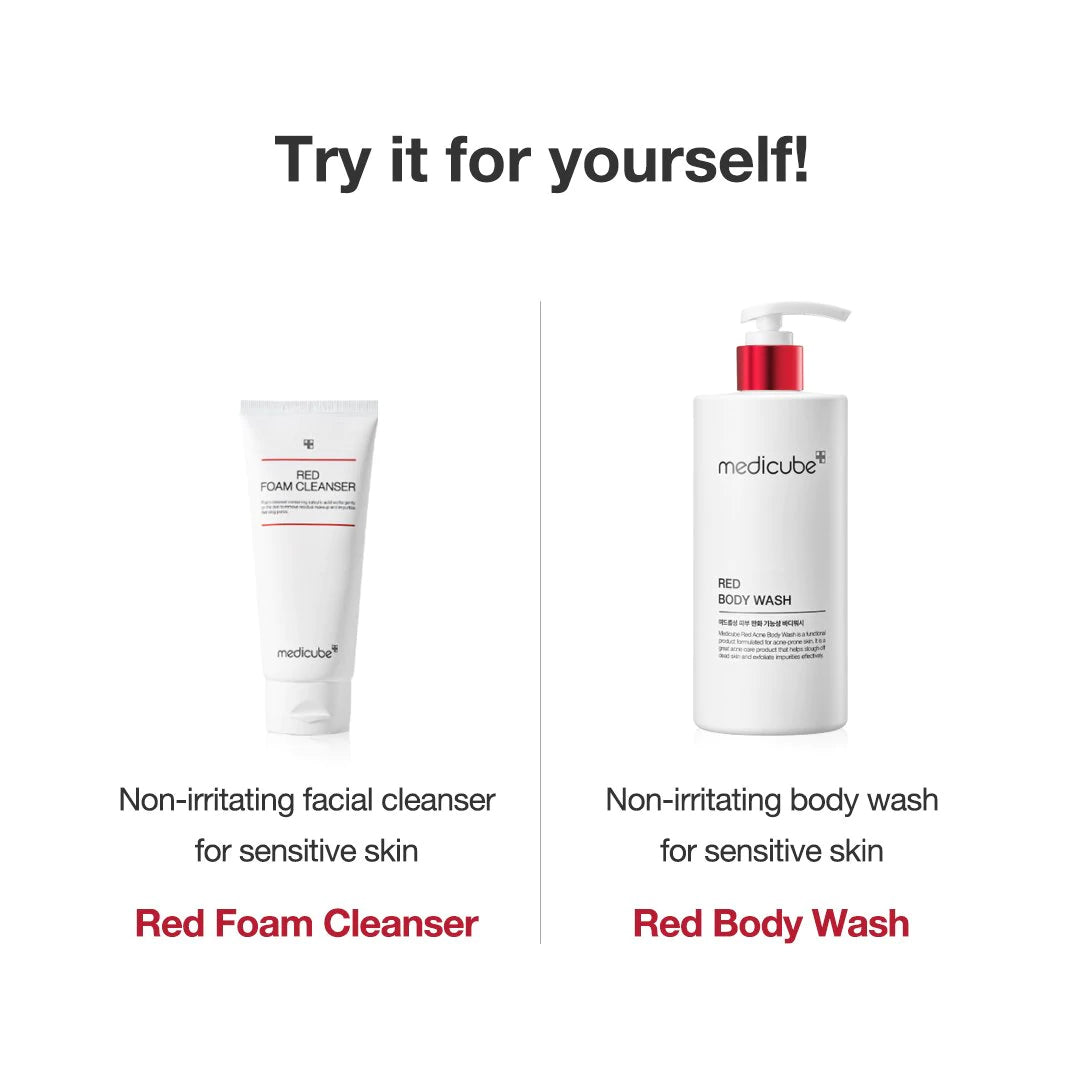 Red Body Wash for Gentle Everyday Cleansing