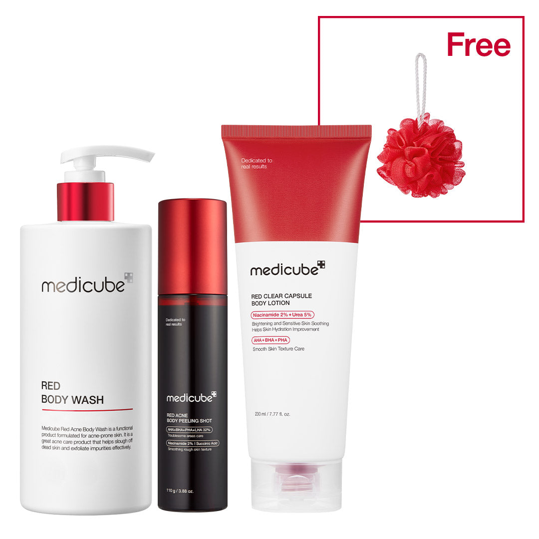 Red Glow Body Essentials with Gentle Everyday Skin Care