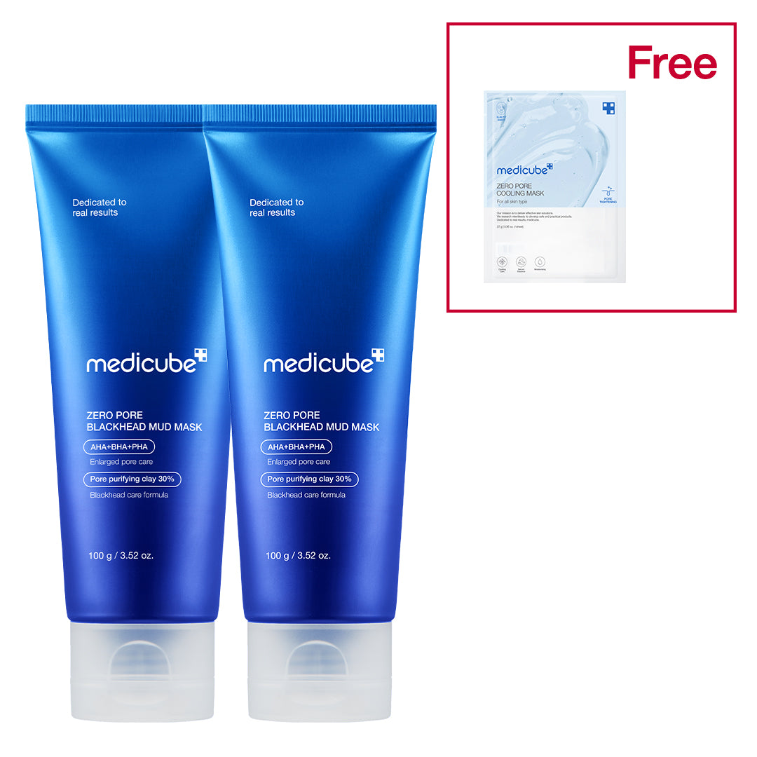 Zero Pore Blackhead Mud Mask with Weekly Moisture Focused Care