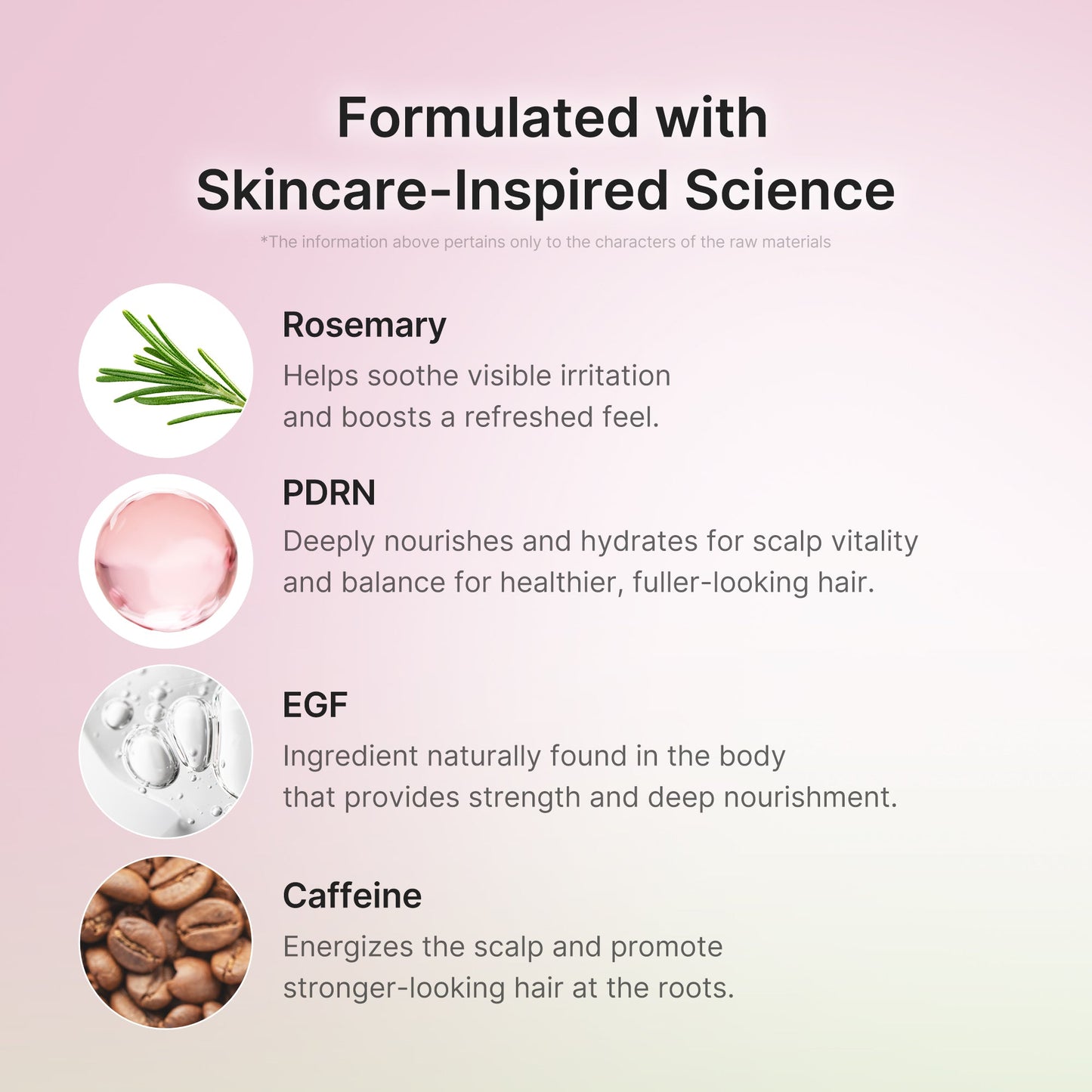 Rosemary PDRN Scalp Serum with a Smooth Radiant Looking Finish