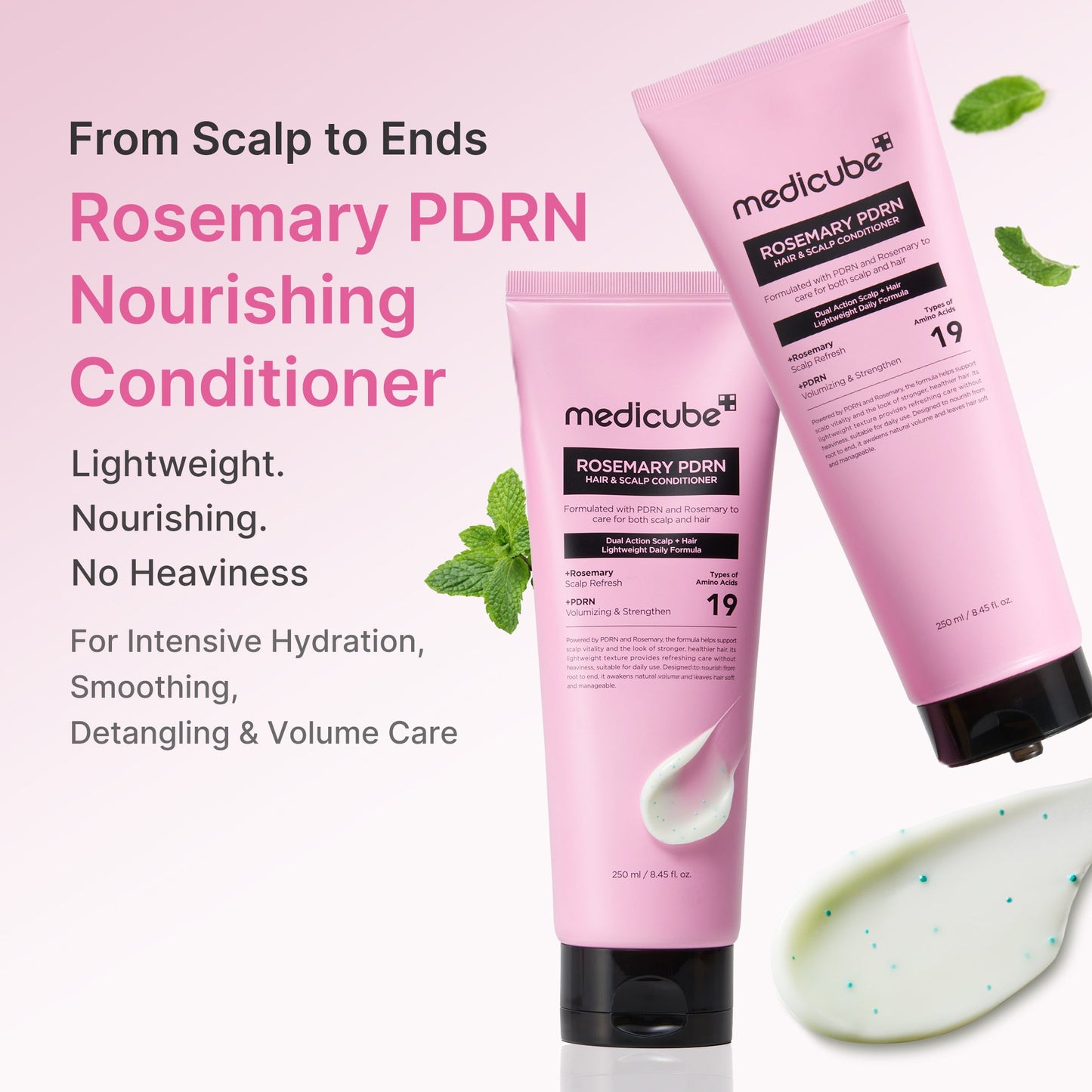 Rosemary PDRN Hair and Scalp Conditioner for Gentle Everyday Skin Care