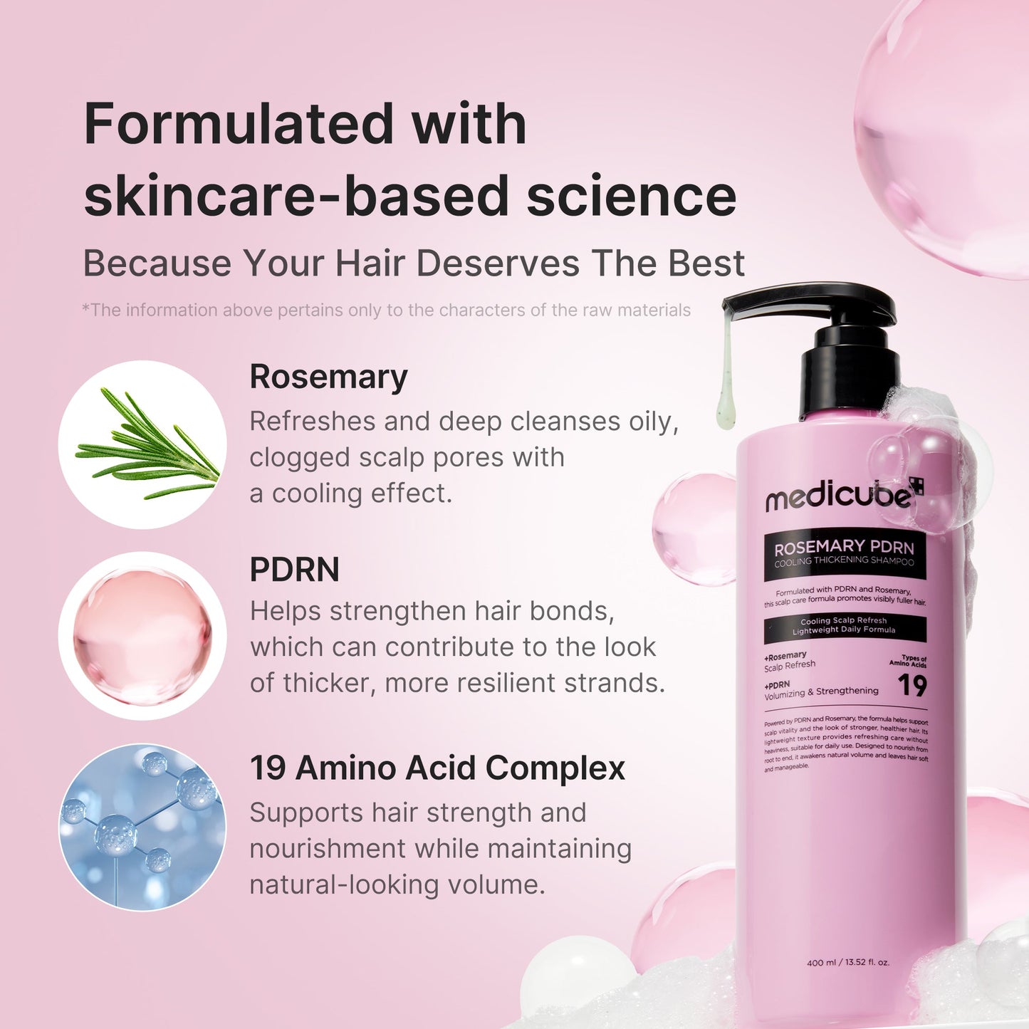 Rosemary PDRN Cooling Thickening Shampoo for Gentle Everyday Skin Routine