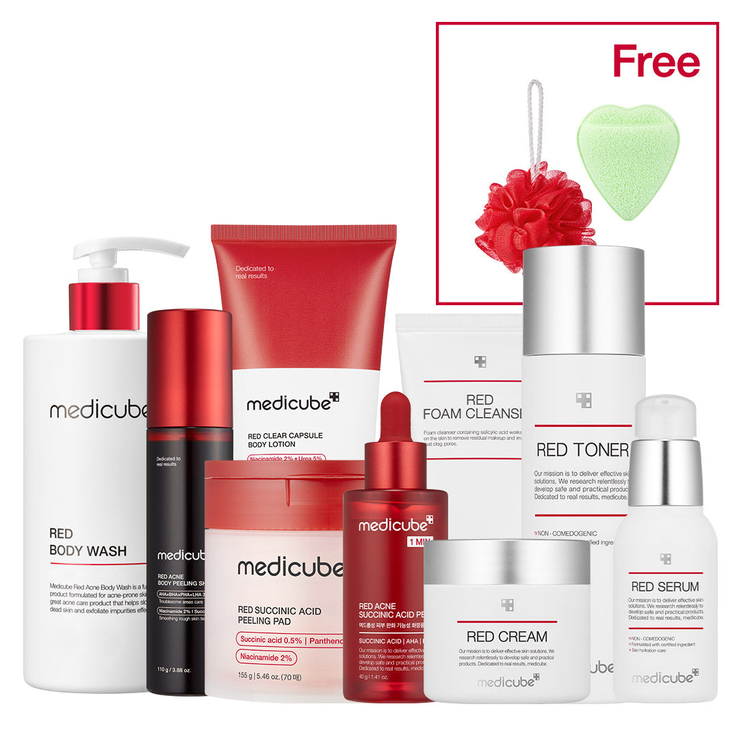 Red Line Ultimate Face and Body Care Set for Gentle Everyday Skin Care