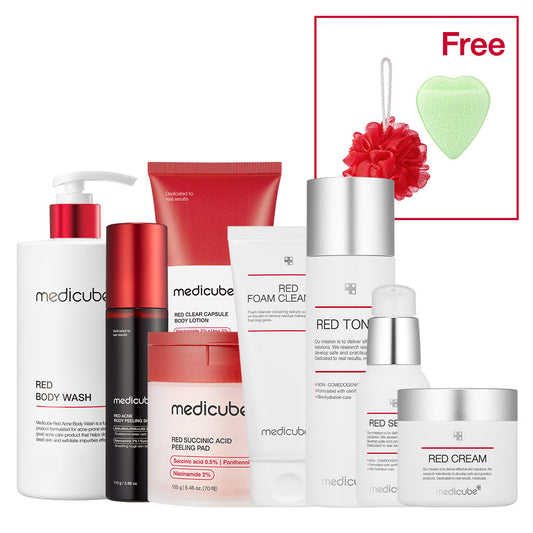 Red Line Ultimate Face and Body Care Set for Gentle Everyday Skin Care