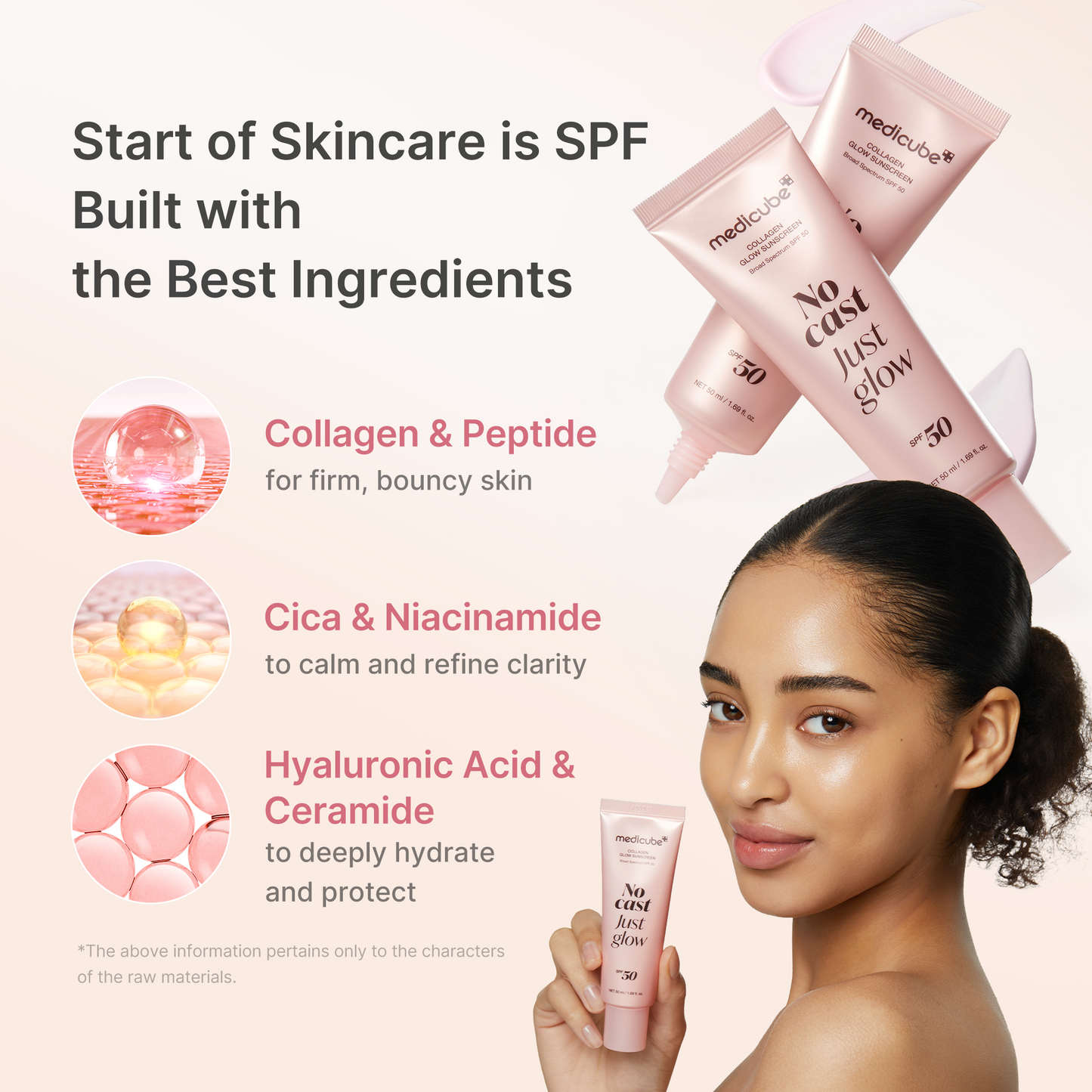 No Cast Just Glow Collagen Sunscreen for Comfortable Everyday Sun Care