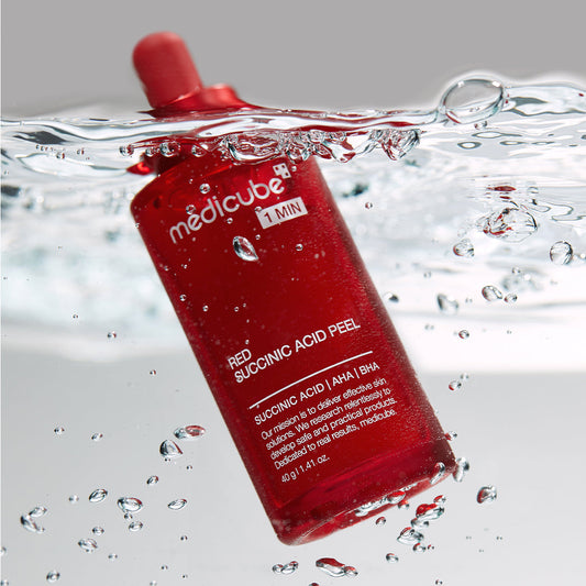 21 Red Succinic Acid Cleansing Booster Serum for Convenient At Home Skin Routine